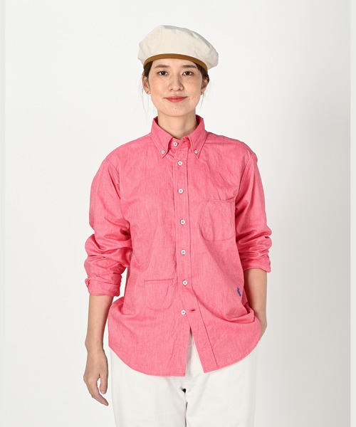 45R（フォーティファイブアール）の「ジンバオックスの908オーシャンシャツ（シャツ/ブラウス・レディース・ホワイト/ブルー/レッド・X-SMALL/SMALL）」の6枚目の写真