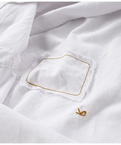 45R（フォーティファイブアール）の「ジンバオックスの908オーシャンシャツ（シャツ/ブラウス・レディース・ホワイト/ブルー/レッド・X-SMALL/SMALL）」の19枚目の写真