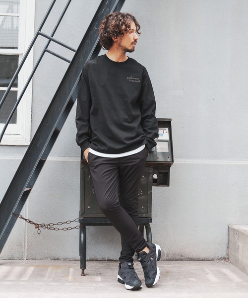1minute 1second(ワンミニットワンセカンド)の「mlt3904-9oz USA cotton long sleeves cut&sewn with emb.& heart カットソー(Tシャツ/カットソー・メンズ・ブラック系その他/ホワイト系その他/ホワイト×ピンク・XL/S/M/L)」の17枚目の写真