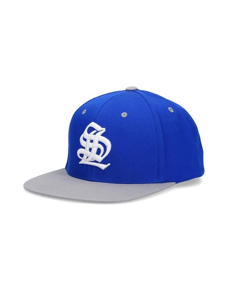 SILAS(サイラス)の「EMBLEM CAP BLUE サイラスエンブレムキャップブルー(キャップ・メンズ・ブルー・ONE SIZE)」の1枚目の写真