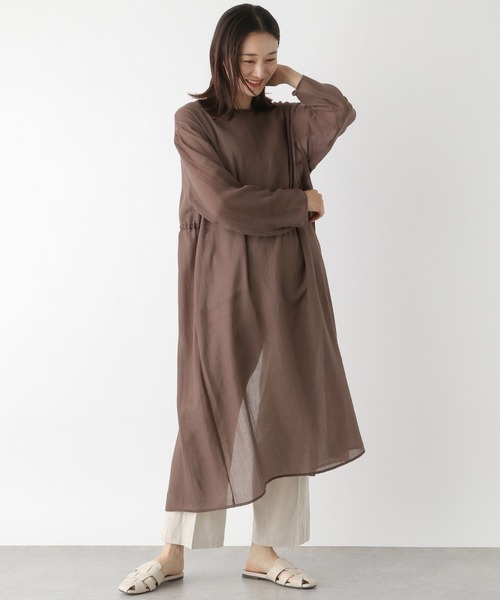 LEPSIM（レプシィム）の「ゼンゴギシアーワンピース　297188（ワンピース・レディース・ブラック/ブラウン/オフホワイト・FREE）」の3枚目の写真