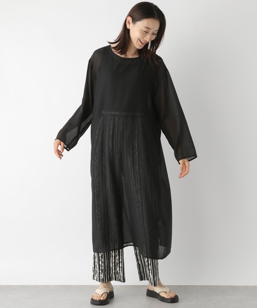 LEPSIM（レプシィム）の「ゼンゴギシアーワンピース　297188（ワンピース・レディース・ブラック/ブラウン/オフホワイト・FREE）」の18枚目の写真