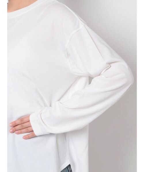 Ungrid(アングリッド)の「ラウンドロングスリーブTee(Tシャツ/カットソー・レディース・ブラック/オフホワイト・FREE)」の14枚目の写真