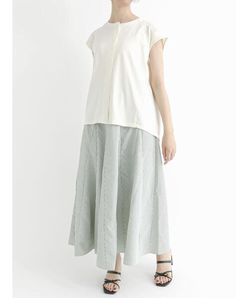 Te chichi TERRASSE（テチチテラス）の「ストライプボリュームスカート（スカート・レディース・ブラック/ブルー/グリーン・ﾌﾘ-）」の21枚目の写真