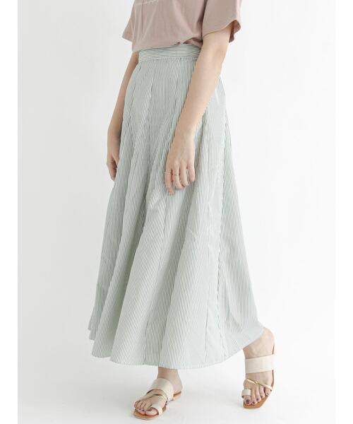 Te chichi TERRASSE（テチチテラス）の「ストライプボリュームスカート（スカート・レディース・ブラック/ブルー/グリーン・ﾌﾘ-）」の19枚目の写真