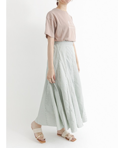 Te chichi TERRASSE（テチチテラス）の「ストライプボリュームスカート（スカート・レディース・ブラック/ブルー/グリーン・ﾌﾘ-）」の5枚目の写真