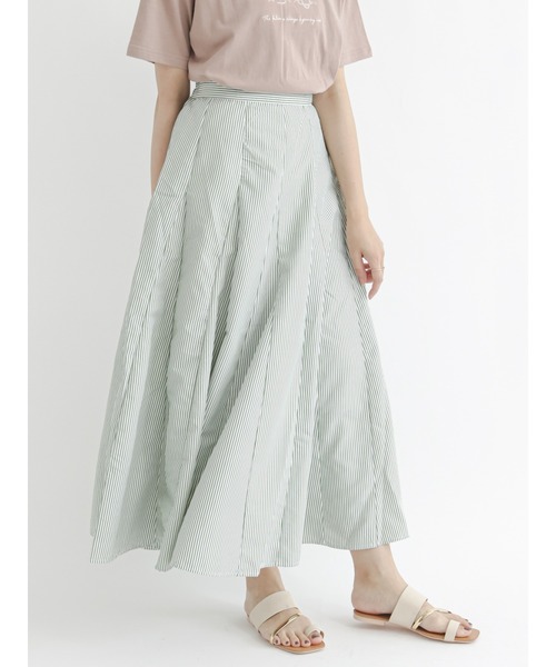 Te chichi TERRASSE（テチチテラス）の「ストライプボリュームスカート（スカート・レディース・ブラック/ブルー/グリーン・ﾌﾘ-）」の8枚目の写真
