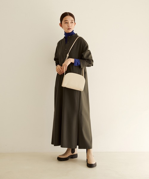 SALON adam et rope'（サロン アダム エ ロペ）の「[ご好評につき新色登場！]【WEB限定】ハーフムーンショルダーバッグ4（ショルダーバッグ・レディース・ブラック/パープル/オフホワイト/グリーン・FREE）」の9枚目の写真