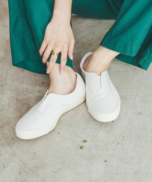 MoonStar（ムーンスター）の「MOONSTAR（ムーンスター）SKOOLER KACKS（スリッポン・レディース・ホワイト/ブラック・23/24）」の4枚目の写真