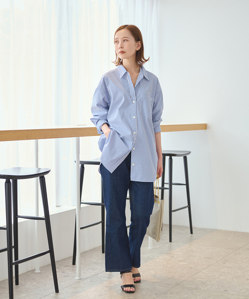 JOURNAL STANDARD（ジャーナルスタンダード）の「フレアパンツ（デニムパンツ・レディース・ネイビー/ブルー系その他・40/38/36）」の3枚目の写真