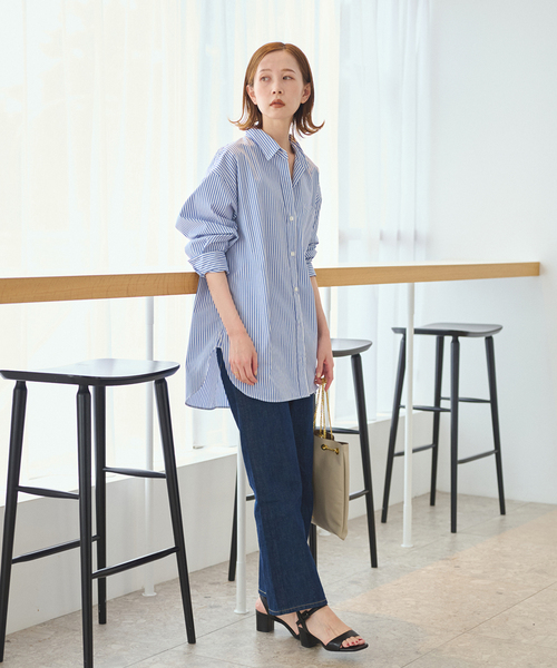 JOURNAL STANDARD（ジャーナルスタンダード）の「フレアパンツ（デニムパンツ・レディース・ネイビー/ブルー系その他・40/38/36）」の4枚目の写真