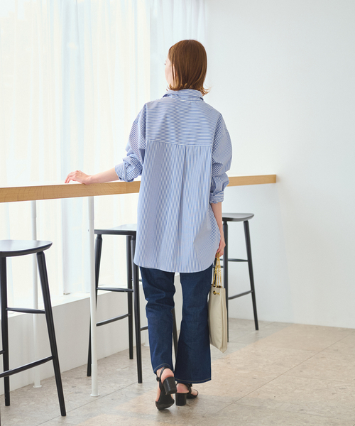 JOURNAL STANDARD（ジャーナルスタンダード）の「フレアパンツ（デニムパンツ・レディース・ネイビー/ブルー系その他・40/38/36）」の6枚目の写真