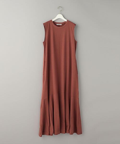 BEAUTY&YOUTH UNITED ARROWS（ビューティーアンドユースユナイテッドアローズ）の「コットンレーヨン フレア ノースリーブ ワンピース ウォッシャブル-（ワンピース・レディース・ブラック/オリーブ/ワインレッド・FREE）」の15枚目の写真