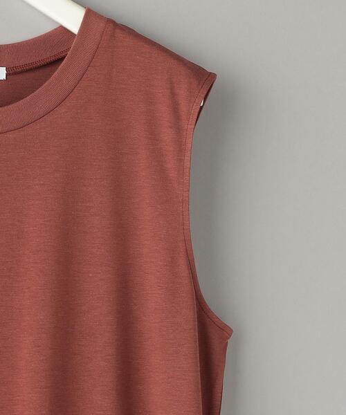 BEAUTY&YOUTH UNITED ARROWS（ビューティーアンドユースユナイテッドアローズ）の「コットンレーヨン フレア ノースリーブ ワンピース ウォッシャブル-（ワンピース・レディース・ブラック/オリーブ/ワインレッド・FREE）」の18枚目の写真