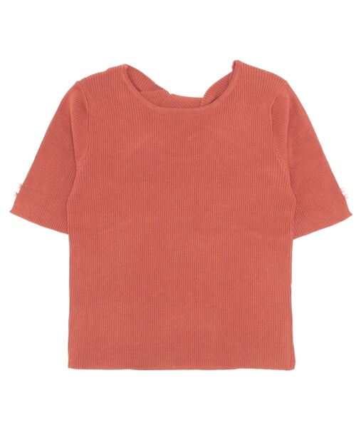 axes femme（アクシーズファム）の「ねじりリボンデザインニット（ニット/セーター・レディース・ブラック/オレンジ/キナリ・FREE）」の7枚目の写真