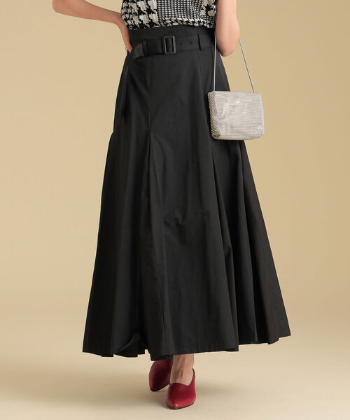 Ray BEAMS（レイビームス）の「Ray BEAMS / BOX タック フレア スカート（スカート・レディース・ブラック/ダークブラウン・0/1）」の14枚目の写真