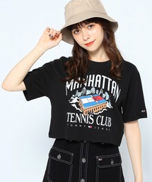 スーパークロップドテニスクラブTシャツ