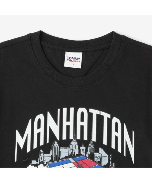 tommy jeans(トミー ジーンズ)の「スーパークロップドテニスクラブTシャツ(Tシャツ/カットソー・レディース・ブラック/ピンク・MEDIUM/SMALL/X-SMALL)」の6枚目の写真