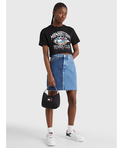 tommy jeans(トミー ジーンズ)の「スーパークロップドテニスクラブTシャツ(Tシャツ/カットソー・レディース・ブラック/ピンク・MEDIUM/SMALL/X-SMALL)」の16枚目の写真