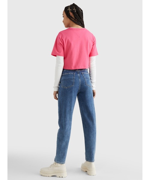 tommy jeans(トミー ジーンズ)の「スーパークロップドテニスクラブTシャツ(Tシャツ/カットソー・レディース・ブラック/ピンク・MEDIUM/SMALL/X-SMALL)」の10枚目の写真