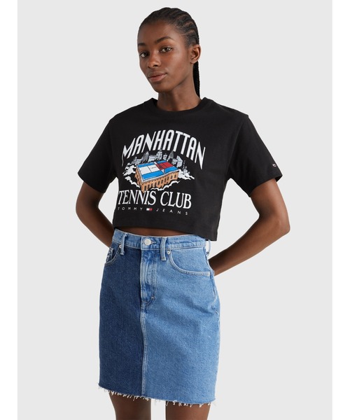 tommy jeans(トミー ジーンズ)の「スーパークロップドテニスクラブTシャツ(Tシャツ/カットソー・レディース・ブラック/ピンク・MEDIUM/SMALL/X-SMALL)」の18枚目の写真