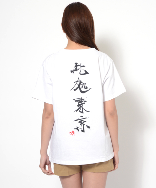 X-girl（エックスガール）の「【HIDDEN CHAMPION掲載】MAMI FOR XGIRL S/S BIG TEE（Tシャツ/カットソー・レディース・ホワイト/ブラック・ONE SIZE）」の3枚目の写真