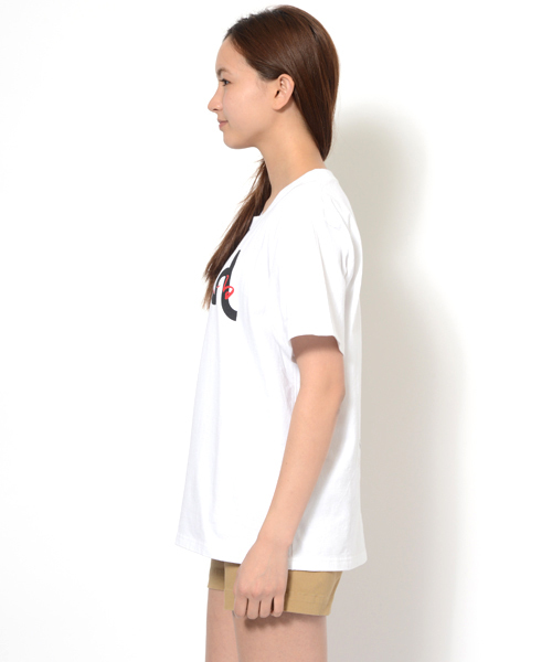 X-girl（エックスガール）の「【HIDDEN CHAMPION掲載】MAMI FOR XGIRL S/S BIG TEE（Tシャツ/カットソー・レディース・ホワイト/ブラック・ONE SIZE）」の4枚目の写真