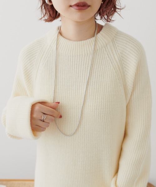 natural couture(ナチュラルクチュール)の「ロングボールチェーンネックレス(ネックレス・レディース・シルバー/ゴールド・FREE)」の6枚目の写真