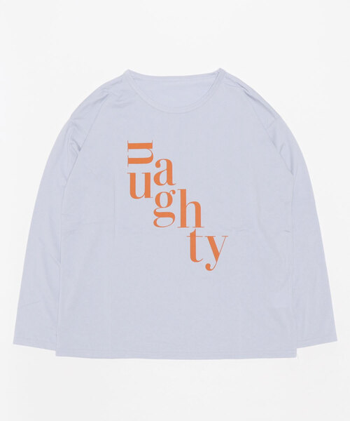 FIL DE FER（フィルデフェール）の「ノーティープリント　長袖TEE（Tシャツ/カットソー・レディース・ホワイト/サックスブルー・FREE）」の14枚目の写真