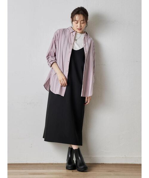 Green Parks(グリーンパークス)の「サス付きジャンスカ(ジャンパースカート・レディース・ブラック/ベージュ・FREE)」の13枚目の写真