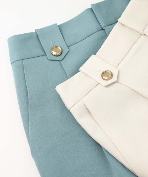 Gready Brilliant（グレディブリリアン）の「ＴＲツイルタックセミワイドパンツ（その他パンツ・レディース・グレイッシュベージュ/ブルーグリーン・38/36）」の15枚目の写真