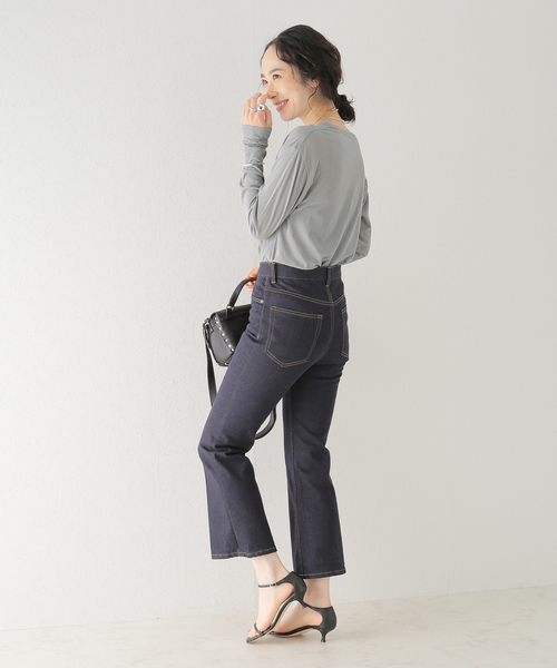 plage（プラージュ）の「シアーロンT（Tシャツ/カットソー・レディース・ホワイト/グレー・FREE）」の5枚目の写真