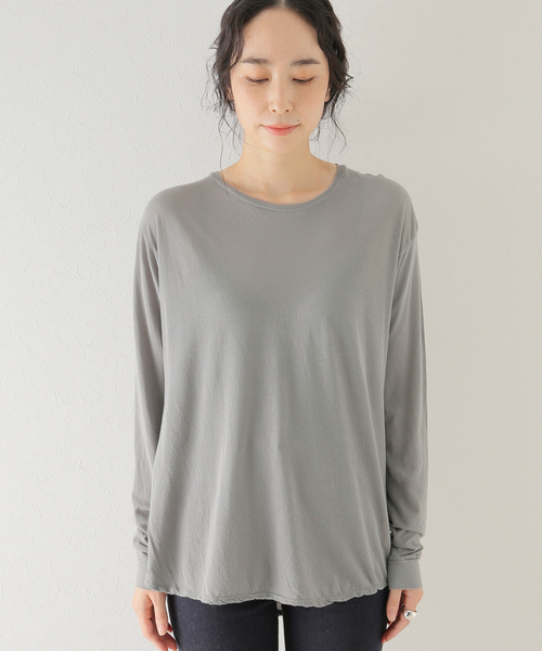 plage（プラージュ）の「シアーロンT（Tシャツ/カットソー・レディース・ホワイト/グレー・FREE）」の8枚目の写真