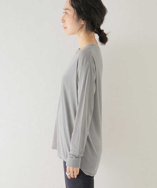 plage（プラージュ）の「シアーロンT（Tシャツ/カットソー・レディース・ホワイト/グレー・FREE）」の9枚目の写真
