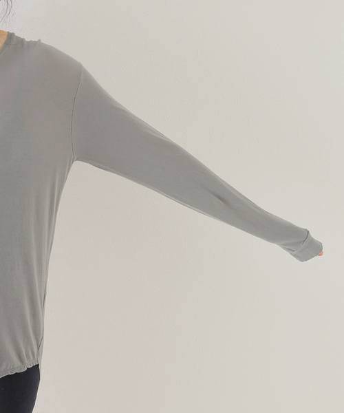 plage（プラージュ）の「シアーロンT（Tシャツ/カットソー・レディース・ホワイト/グレー・FREE）」の13枚目の写真