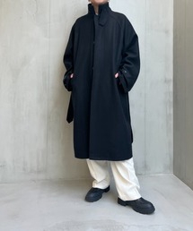 y/m by れぽすけ | ロングベルテッド2wayスタンドカラーコート(その他アウター)
