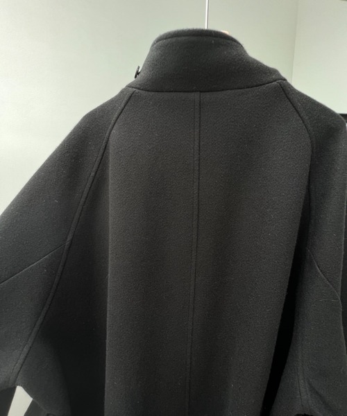 y/m by れぽすけ（イムバイレポスケ）の「ロングベルテッド2wayスタンドカラーコート（その他アウター・メンズ・ブラック/ブラウン・MEDIUM/LARGE）」の7枚目の写真