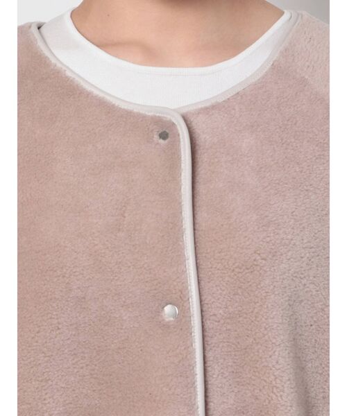 ELENDEEK（エレンディーク）の「ウールボアリバーシブルショートコート（その他アウター・レディース・ブラック/ベージュ・FREE）」の16枚目の写真