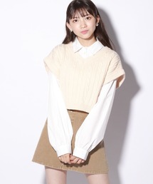 repipi armario（レピピ アルマリオ）の「☆セットアイテム☆タンタケベスト＆シャツ（ベスト・キッズ）」