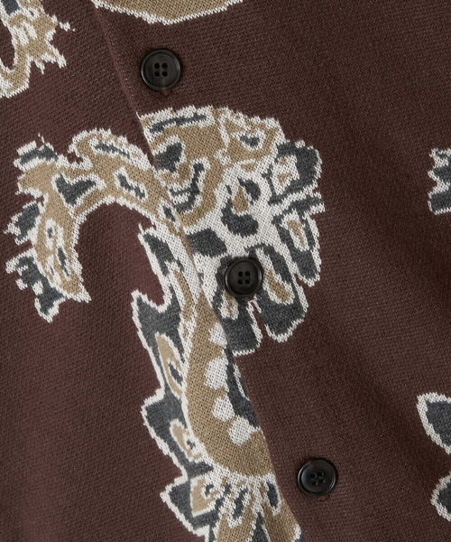 a.v.v（アーヴェヴェ）の「ペイズリー柄ワイドシルエットカーディガン（カーディガン/ボレロ・メンズ・ブラック/ライトブラウン・46/48）」の20枚目の写真