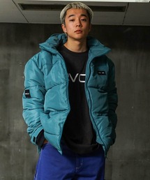 RVCA メンズ VISOR HOODED PUFFER ジャケット【2022年秋冬モデル】/ルーカアウター