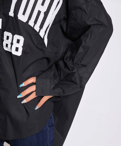 babyShoop（ベイビーシュープ）の「NEW YORKロゴシャツ（シャツ/ブラウス・レディース・ホワイト/ブラック・FREE）」の16枚目の写真