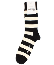 Happy Socks | Essentials (ブラックボーダー)　SA01-905-7AW(ソックス/靴下)