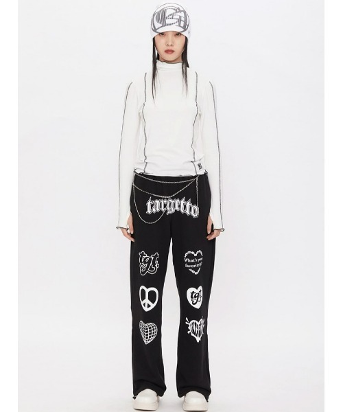 TARGETTO(ターゲット)の「A'GEM/9 × .kom『TARGETTO/ターゲット』LINING WARMER TURTLENECK/ウォーマータートルネック(Tシャツ/カットソー・レディース・ブラック/ホワイト・FREE)」の15枚目の写真