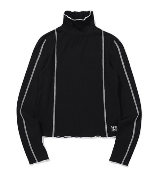 TARGETTO(ターゲット)の「A'GEM/9 × .kom『TARGETTO/ターゲット』LINING WARMER TURTLENECK/ウォーマータートルネック(Tシャツ/カットソー・レディース・ブラック/ホワイト・FREE)」の14枚目の写真