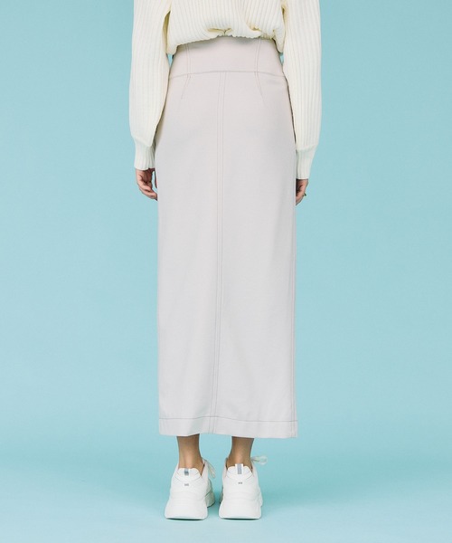 casane（カサネ）の「ロングIラインスカート（スカート・レディース・ベージュ/ブルー/ブラック・1/2）」の19枚目の写真