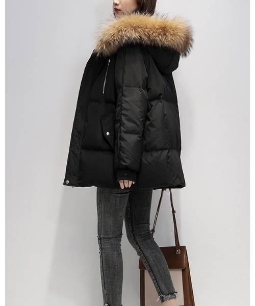 Ritzy（リッツィー）の「ファー付きエコダウンジャケット（ダウンジャケット/コート・レディース・ブラック/グリーン/アイボリー・M/L）」の19枚目の写真