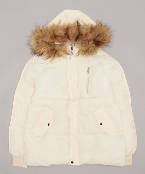 Ritzy（リッツィー）の「ファー付きエコダウンジャケット（ダウンジャケット/コート・レディース・ブラック/グリーン/アイボリー・M/L）」の8枚目の写真