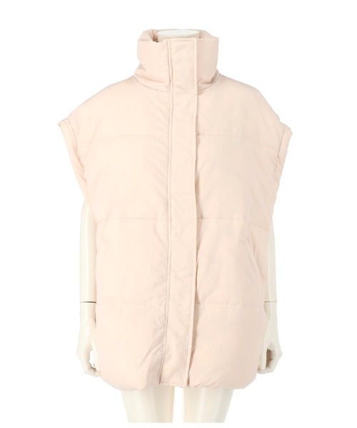 Settimissimo（セッティミッシモ）の「ヴィンテージタフタダウン風ジレ（ダウンベスト・レディース・アイボリー/ブラック・FREE）」の11枚目の写真