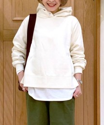 裏起毛フードパーカー